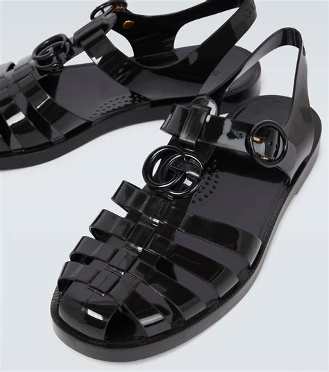 gucci rubber sandals clear|Gucci rubber sandals sale.